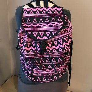 NEW Aztec print pink backpack